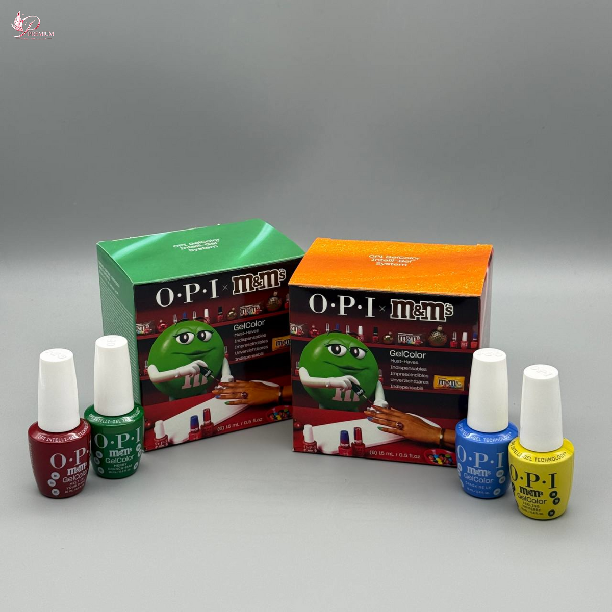 OPI Intelli-Gel Sweeten Your Mani x M&M’s Holiday 2026, 14-Piece Display - GEL