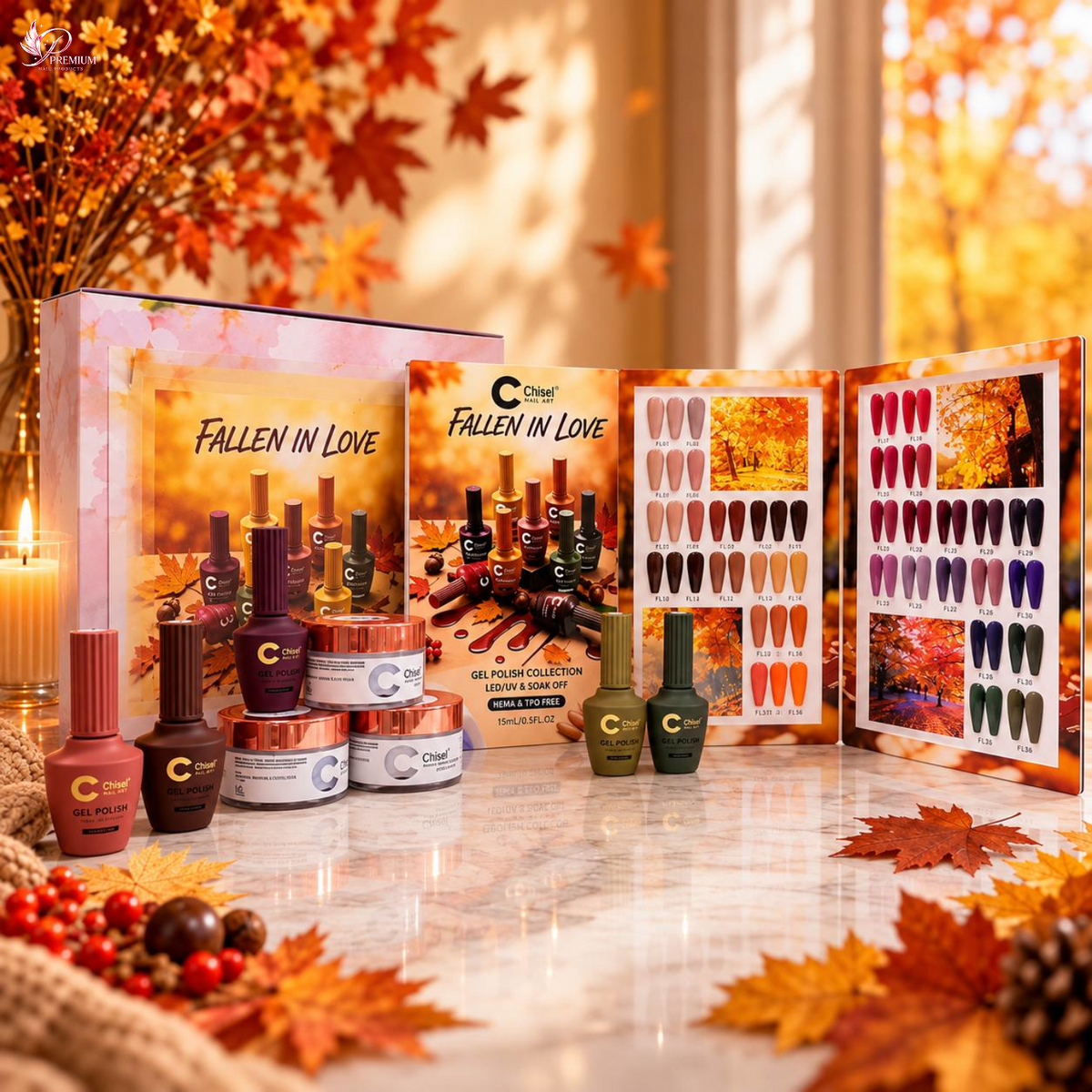 CHISEL Fallen In Love Collection 36 colors ( Gel / Powder / Duo )