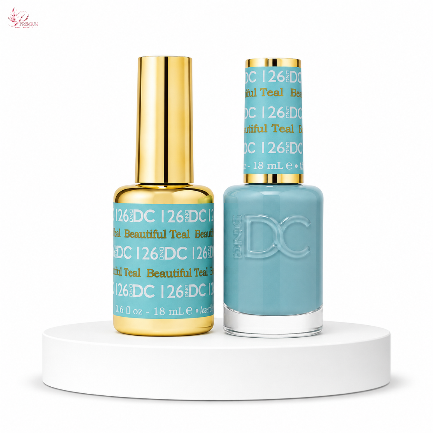 DND DC Duo Gel #126 BEAUTIFUL TEAL