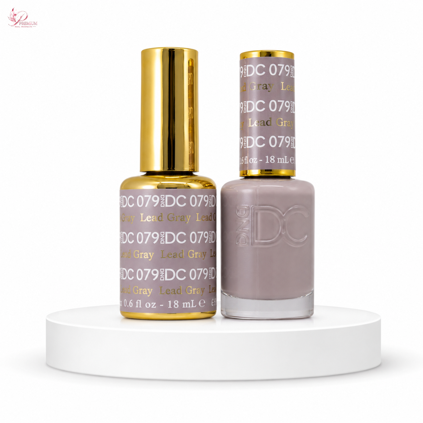 DND DC Duo Gel #079 Lead Gray