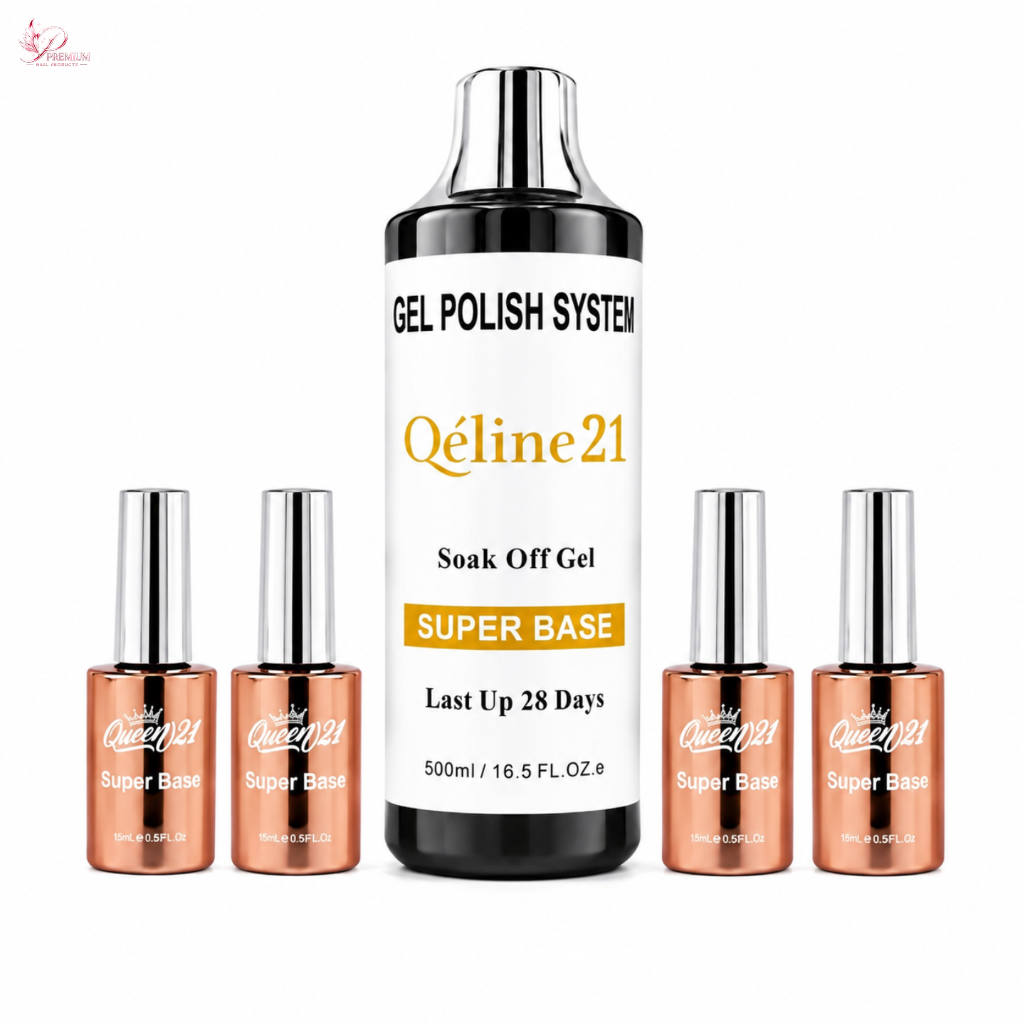 Queen21 Gel Base 16oz Free 4 0.5oz - Buy 3 Free 1