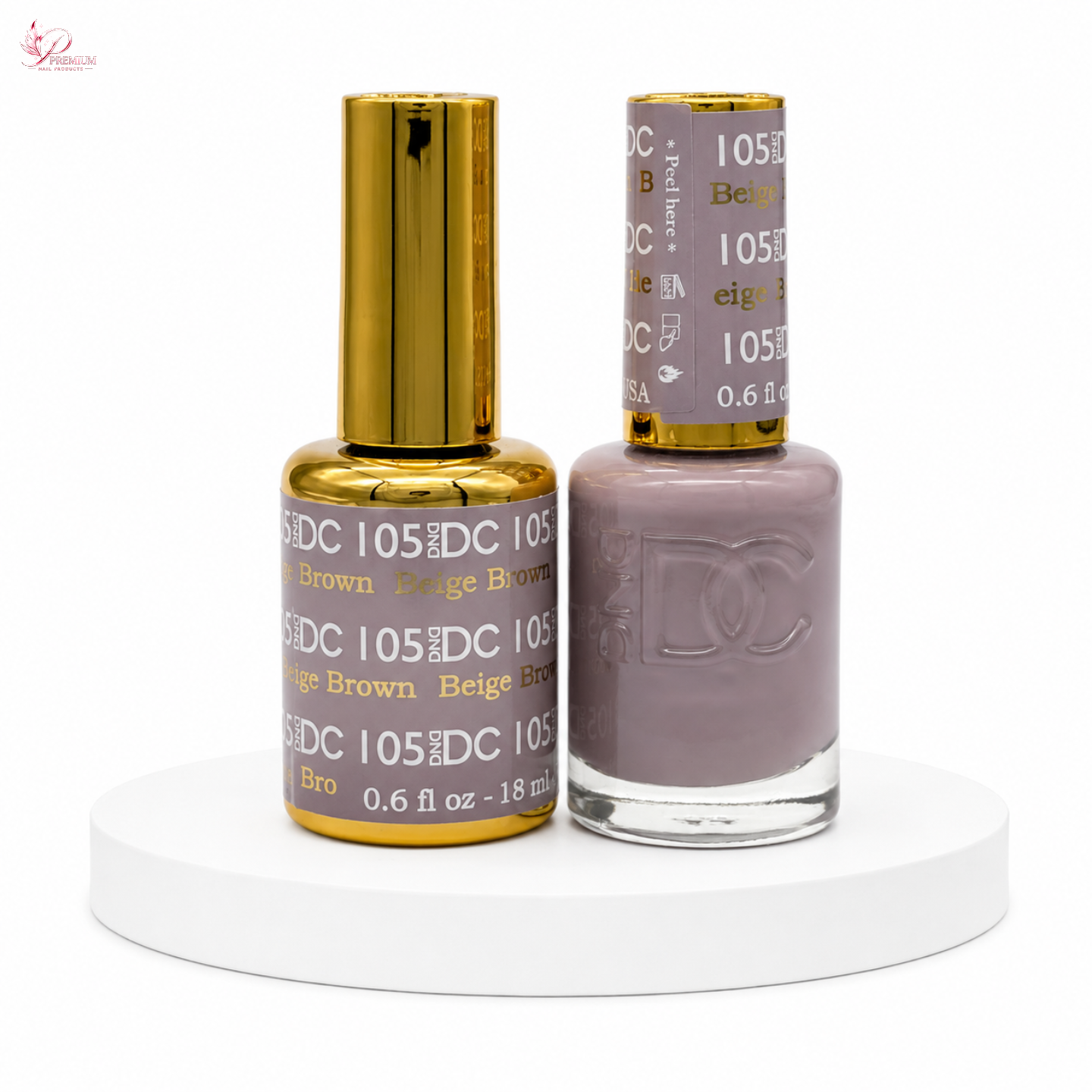 DND DC Duo Gel #105 BEIGE BROWN