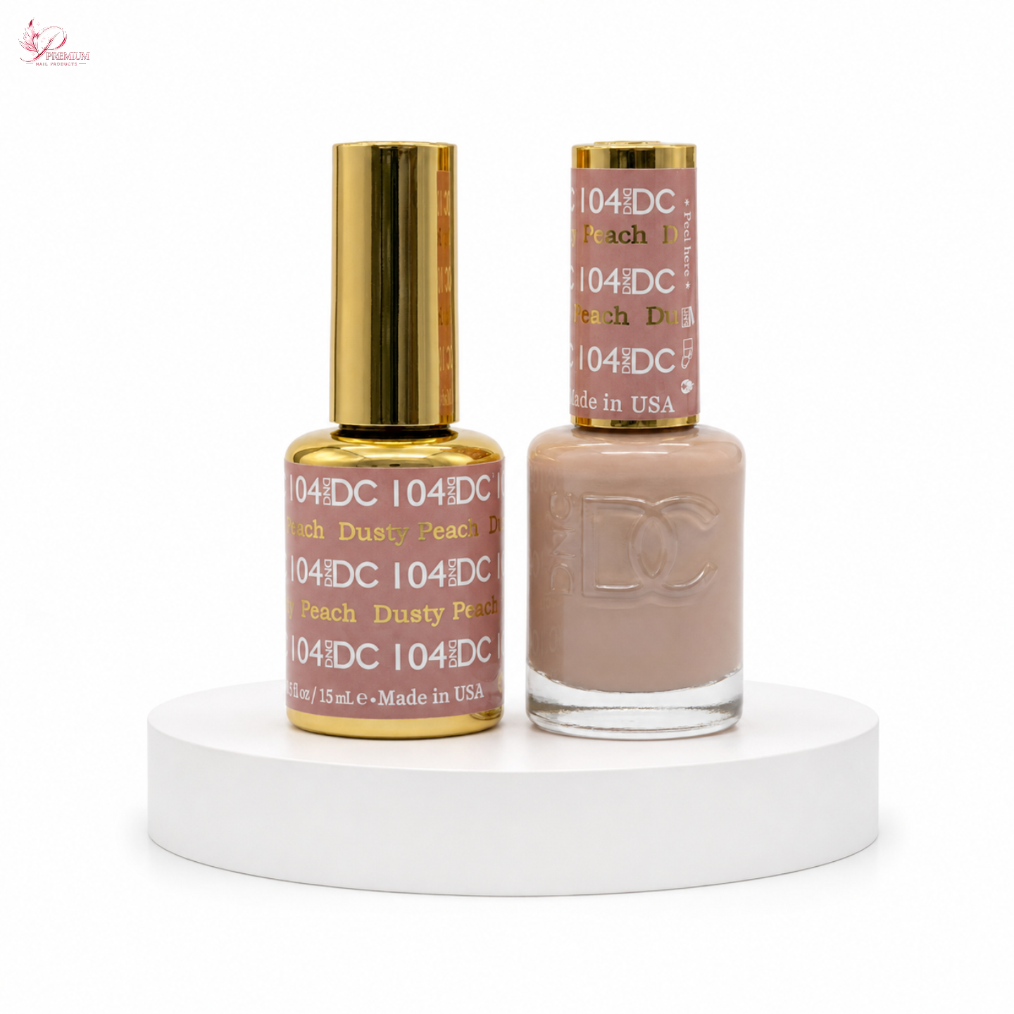 DND DC Duo Gel #104 Dusty Peach