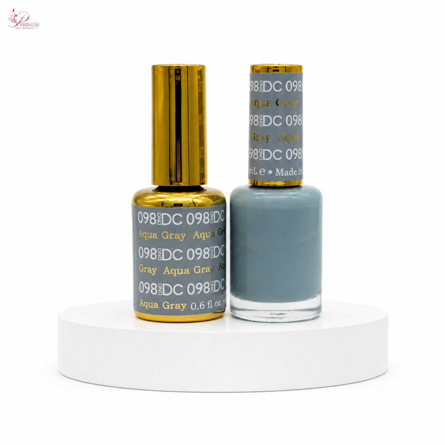 DND DC Duo Gel #098 AQUA GRAY