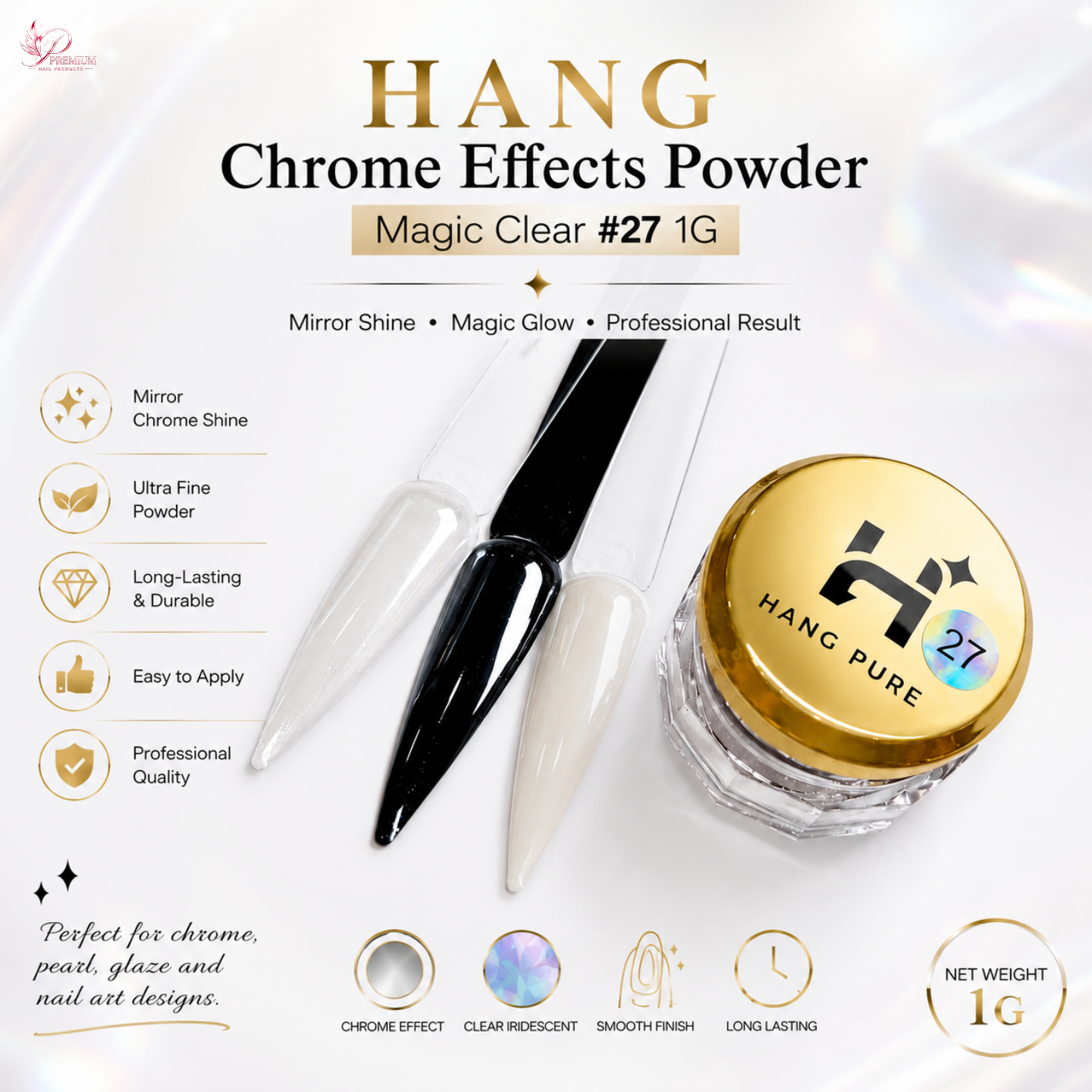 HANG Chrome Effects Powder - Magic Clear #27 1G
