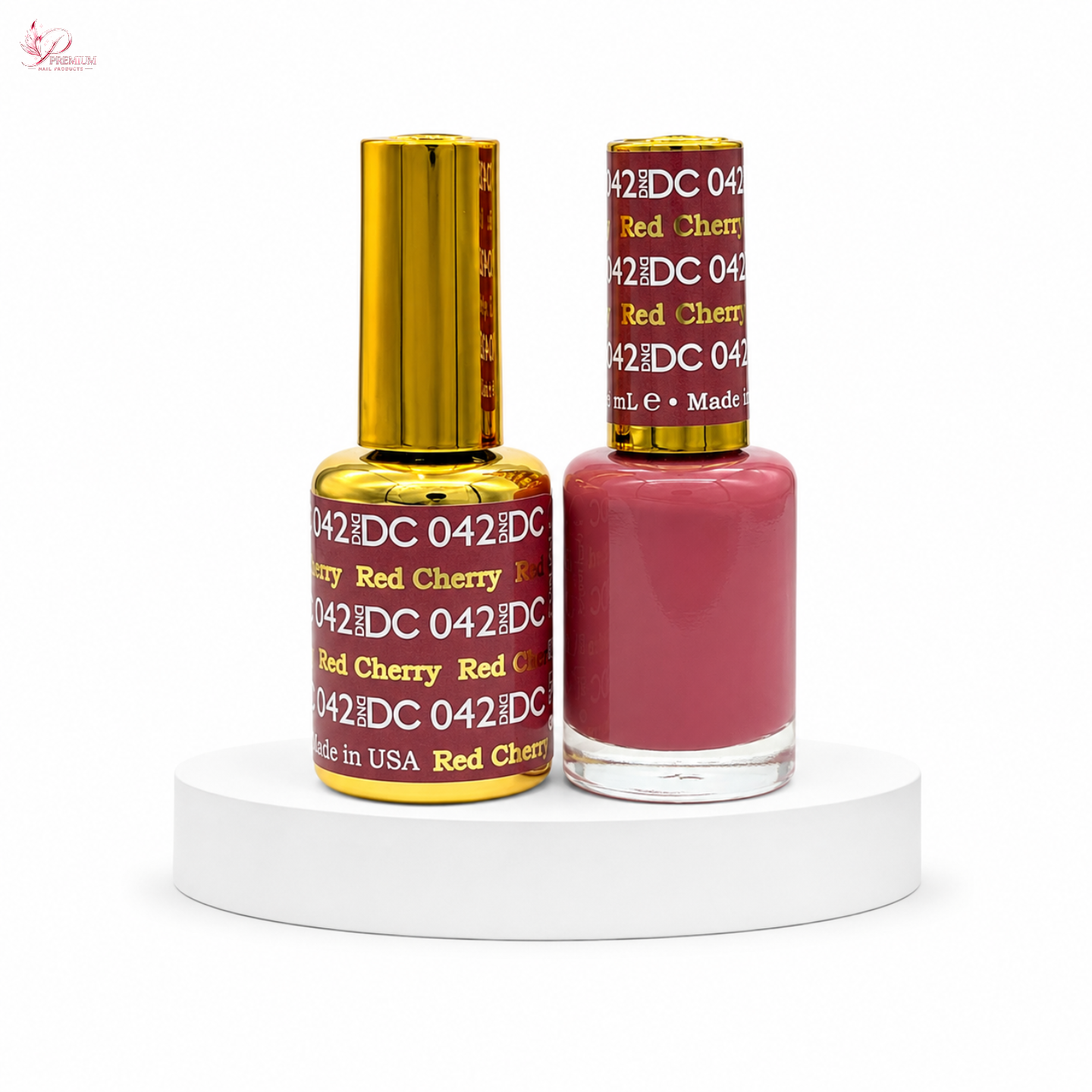 DND DC Duo Gel #042 RED CHERRY