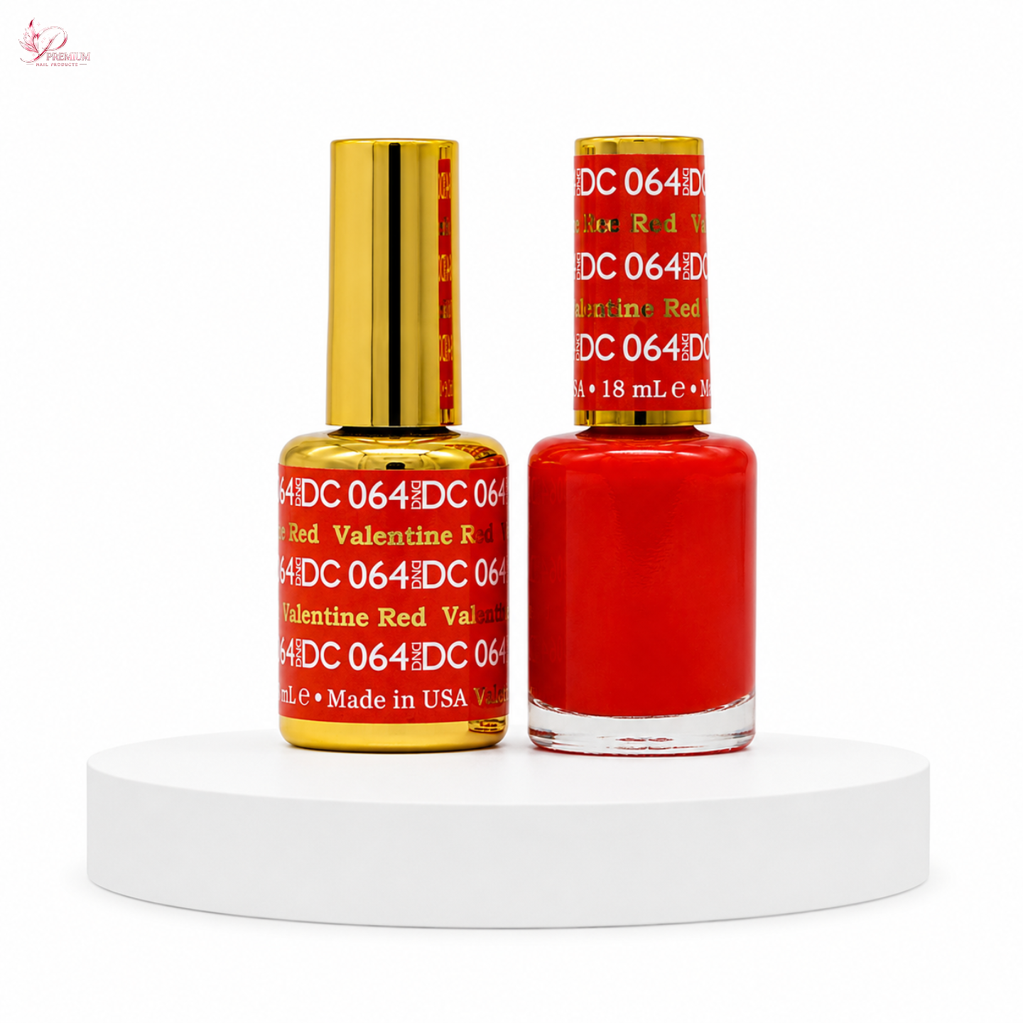 DND DC Duo Gel #064 VALENTINE RED