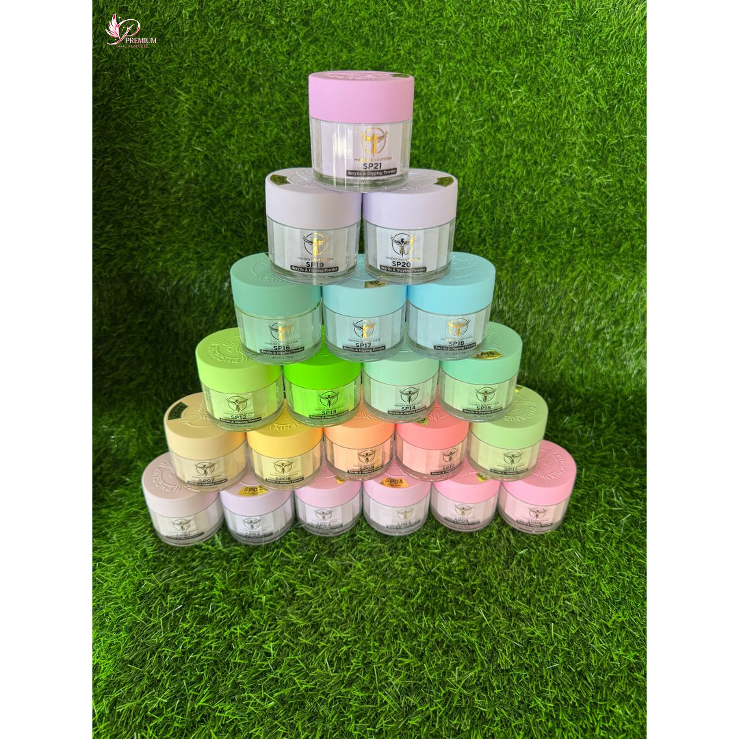 [PRE-ORDER] Phoenix Spring Dip & Acrylic Powder Collection 24 Colors - Free 1 Color Book + Vali - FREE Acrylic Brush PHOENIX (random size) - LIMITED TIME ONLY