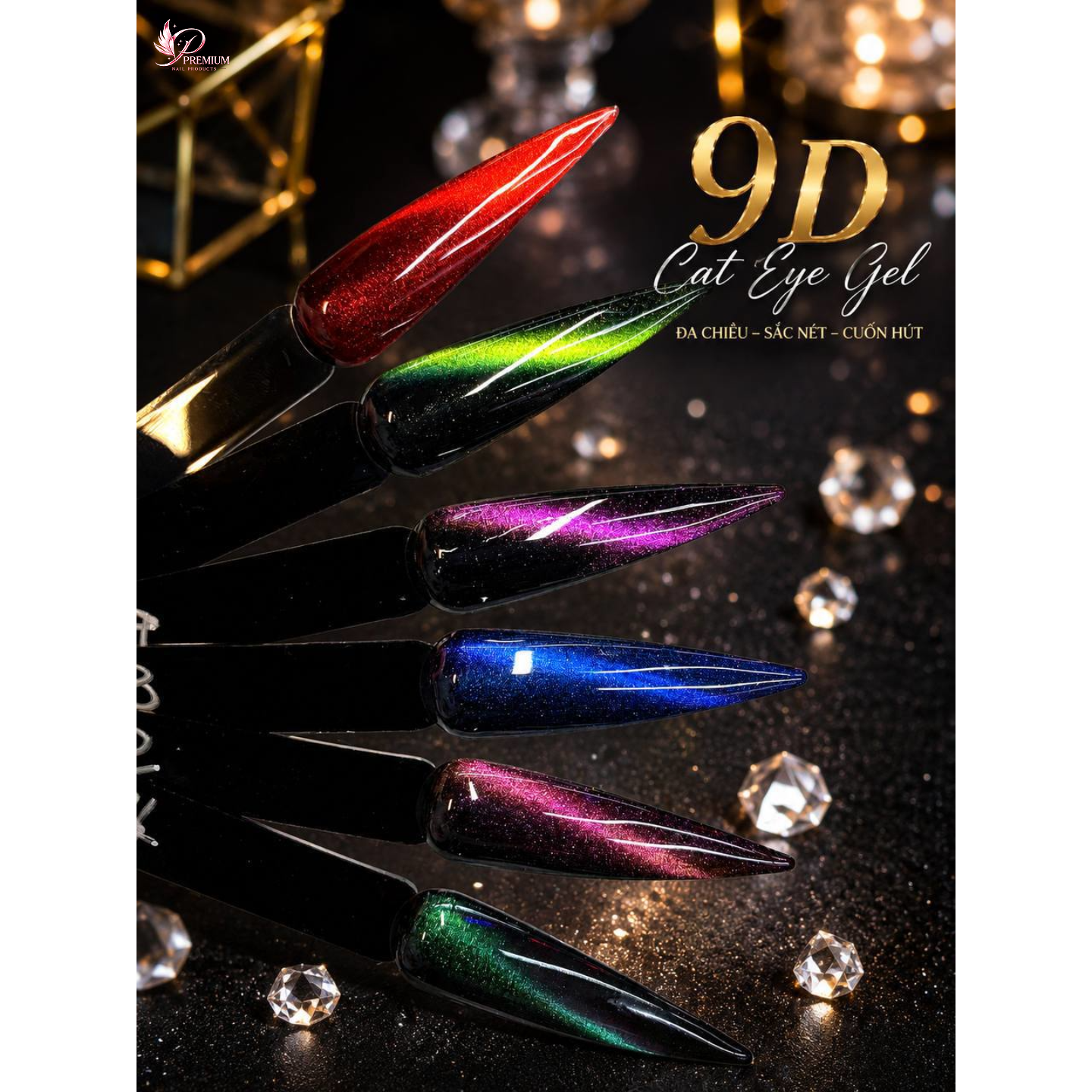 AEON Cat Eye 9D & 24D (12 Colors) Galaxy Effect - FREE 1 SET HANG WATER DROP + RING MAGNET - LIMITED TIME ONLY