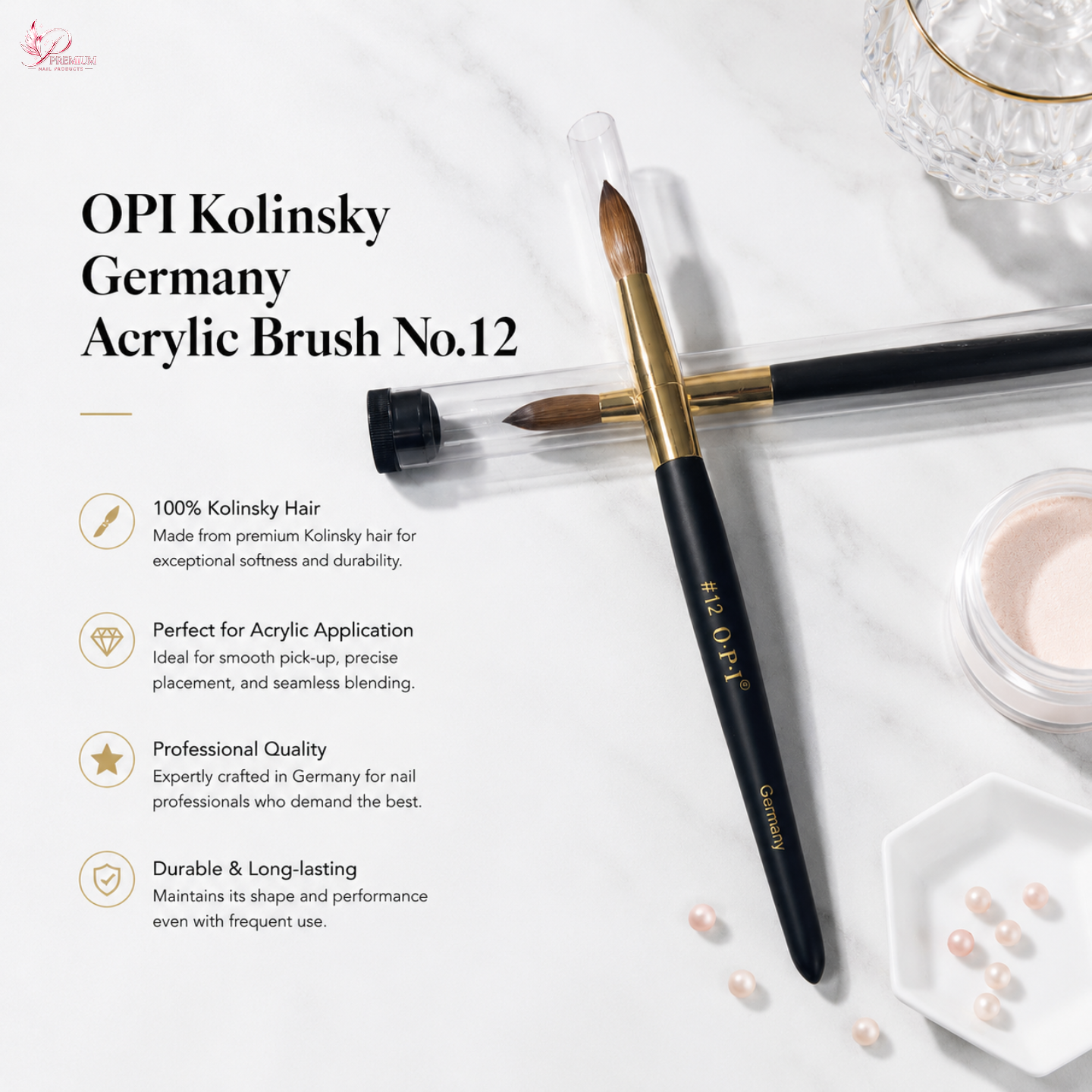 OPI Kolinsky Germany Acrylic Brush No.12