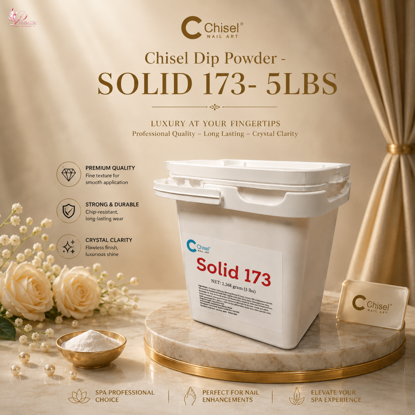 Chisel Solid Dip Powder - SOLID 173 - 5LBS