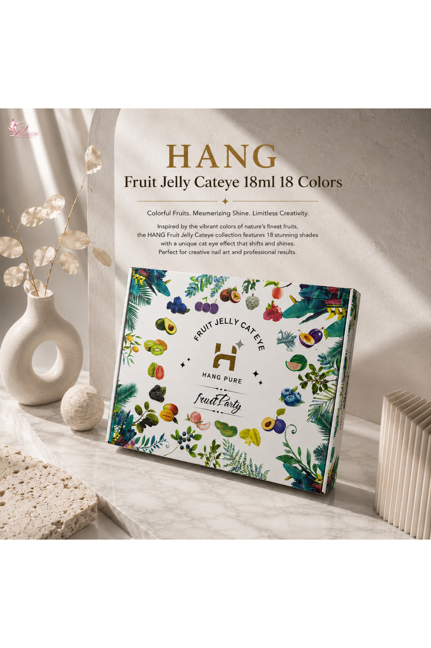 HANG Fruit Jelly Cateye 18ml 18 Colors