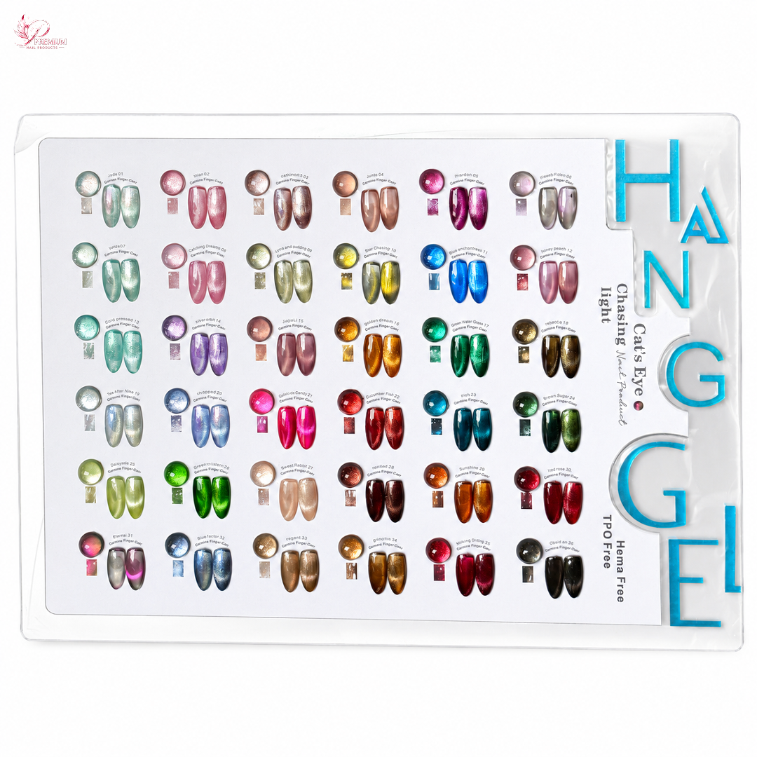 HANG Gel Cateye Chasing Light 36 Colors 18ml + Free Display