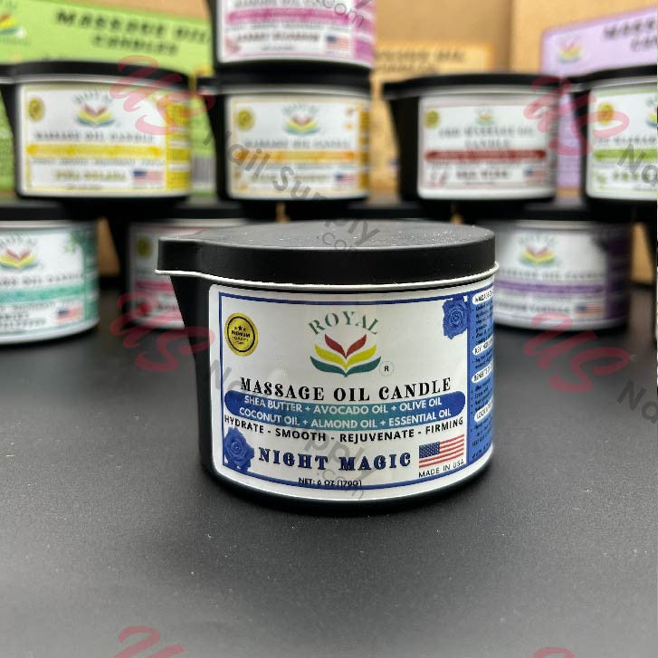 ROYAL Massage Oil Candle 6oz - Night Magic