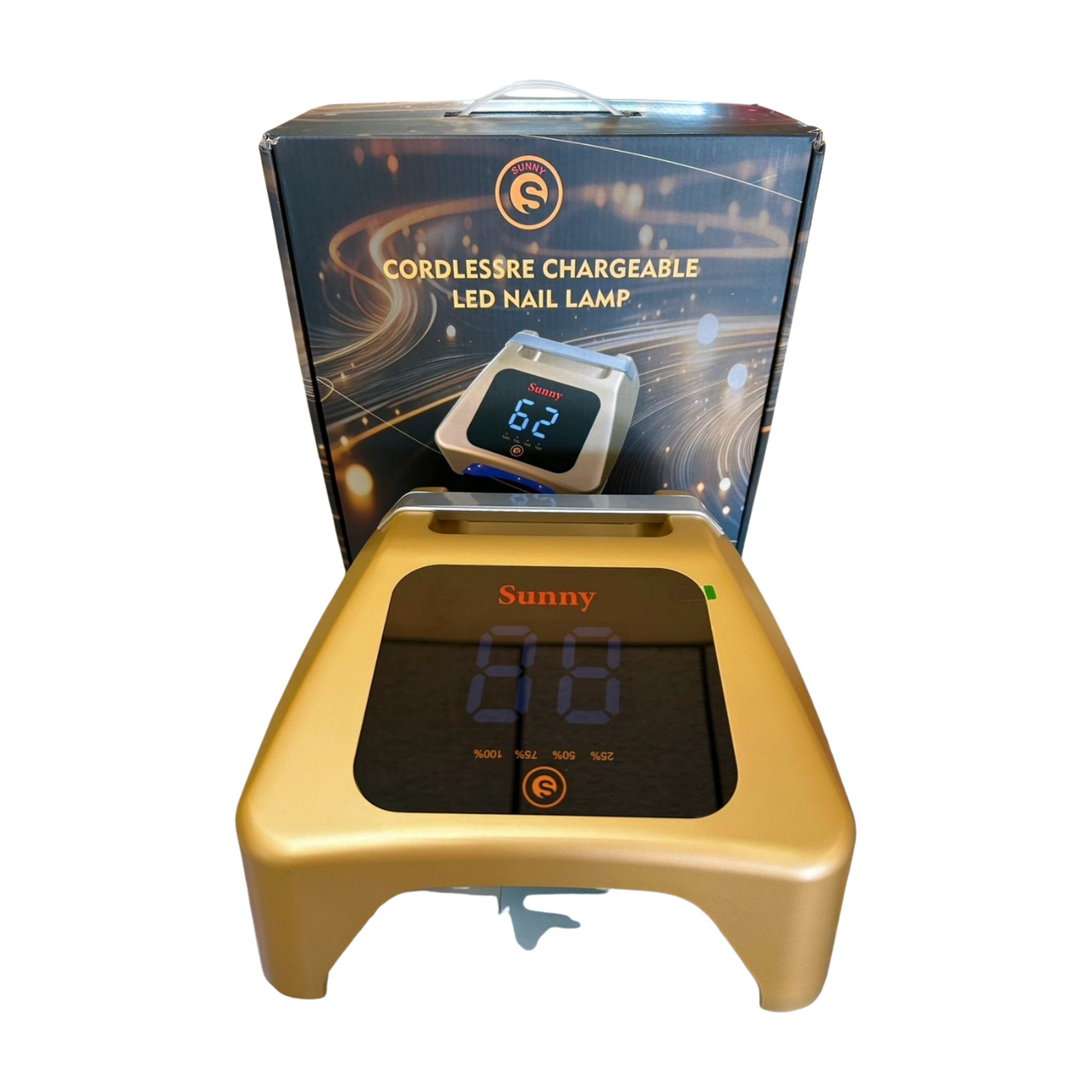 SUNNY Cordless Chargeable Led Nail Lamp (Gold)
