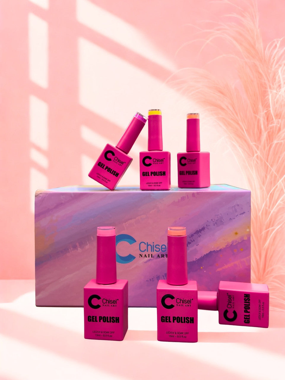 Chisel Glassy Powder Electic Neon 12 Colors + Free 1 Chrome Powder