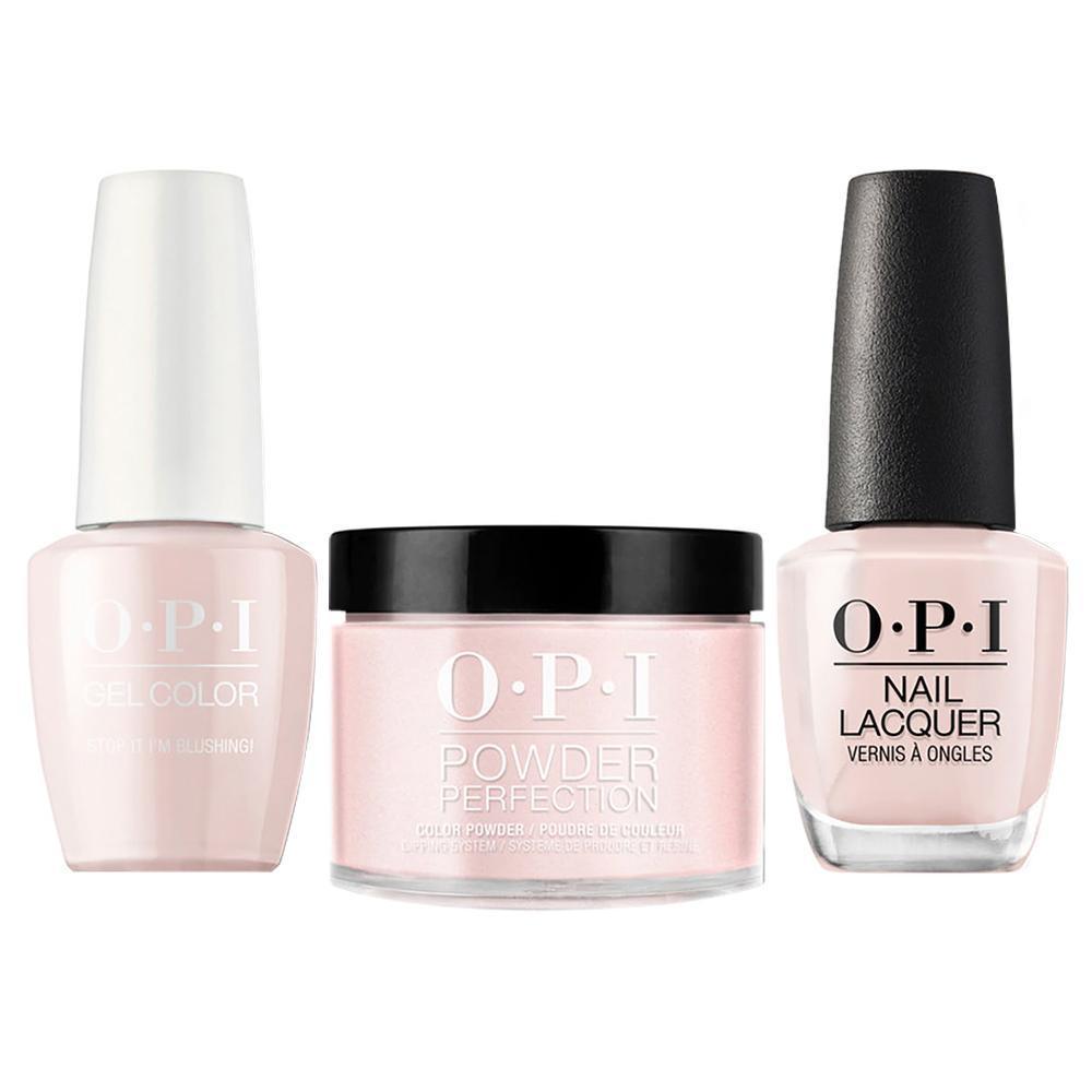 OPI 3 in 1 - T74 Stop it I'm Blushing! - Dip, Gel & Lacquer Matching