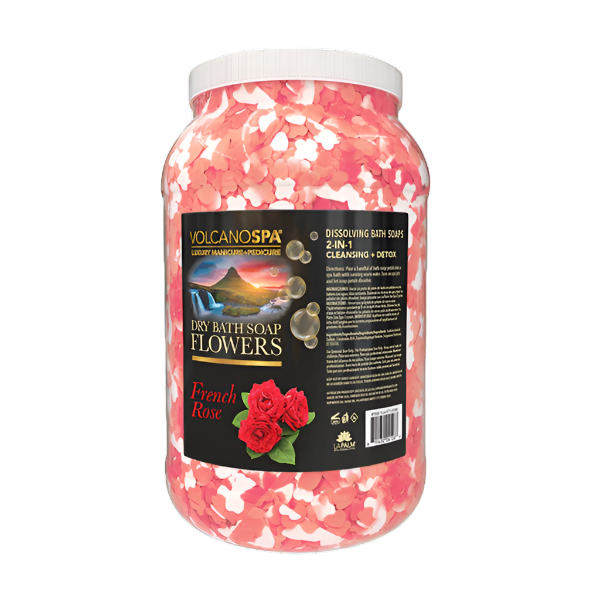 VolcanoSpa Dry Bath Soap Flowers – French Rose