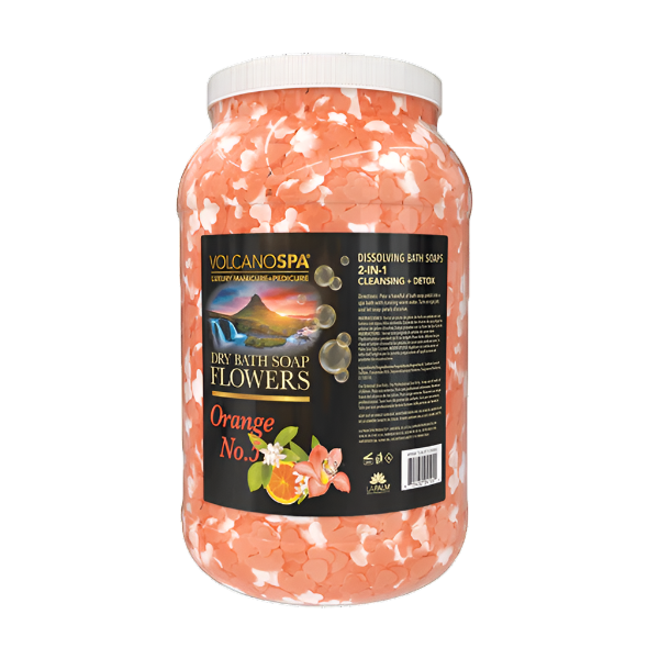 VolcanoSpa Dry Bath Soap Flowers – Orange No. 5