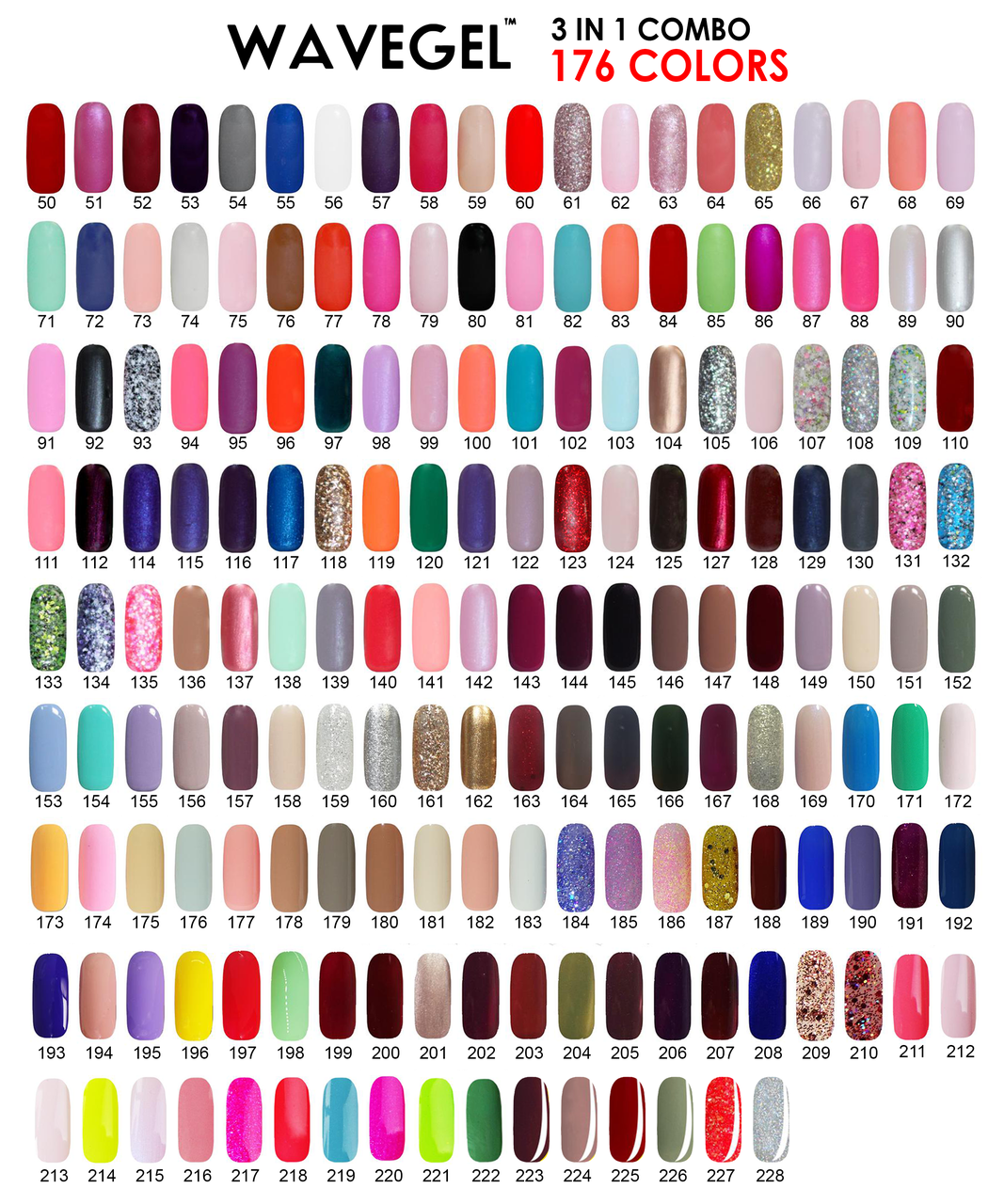 Wave Gel 3in1 Full line 178 colors Free 1 MS Cordless Led Lamp + 2 Sample Tip