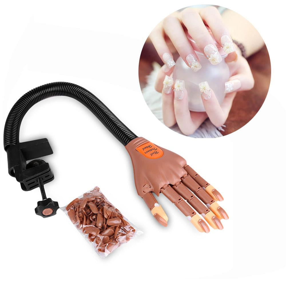 Nail Training Practice Hand (Includes 100 pcs of Nail Pieces )