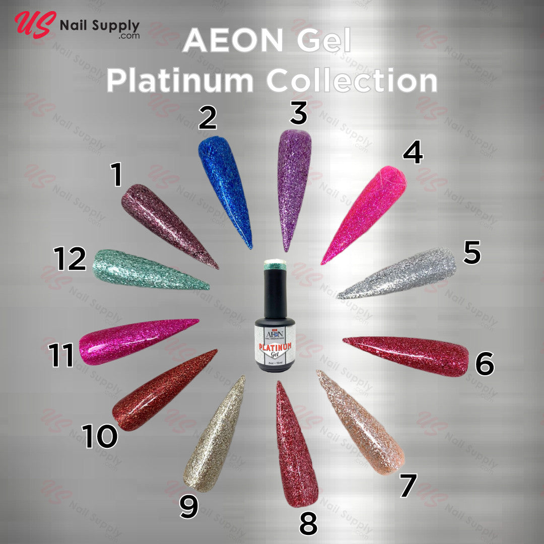 Aeon Platinum Gel 0.5oz Set of 12 Colors