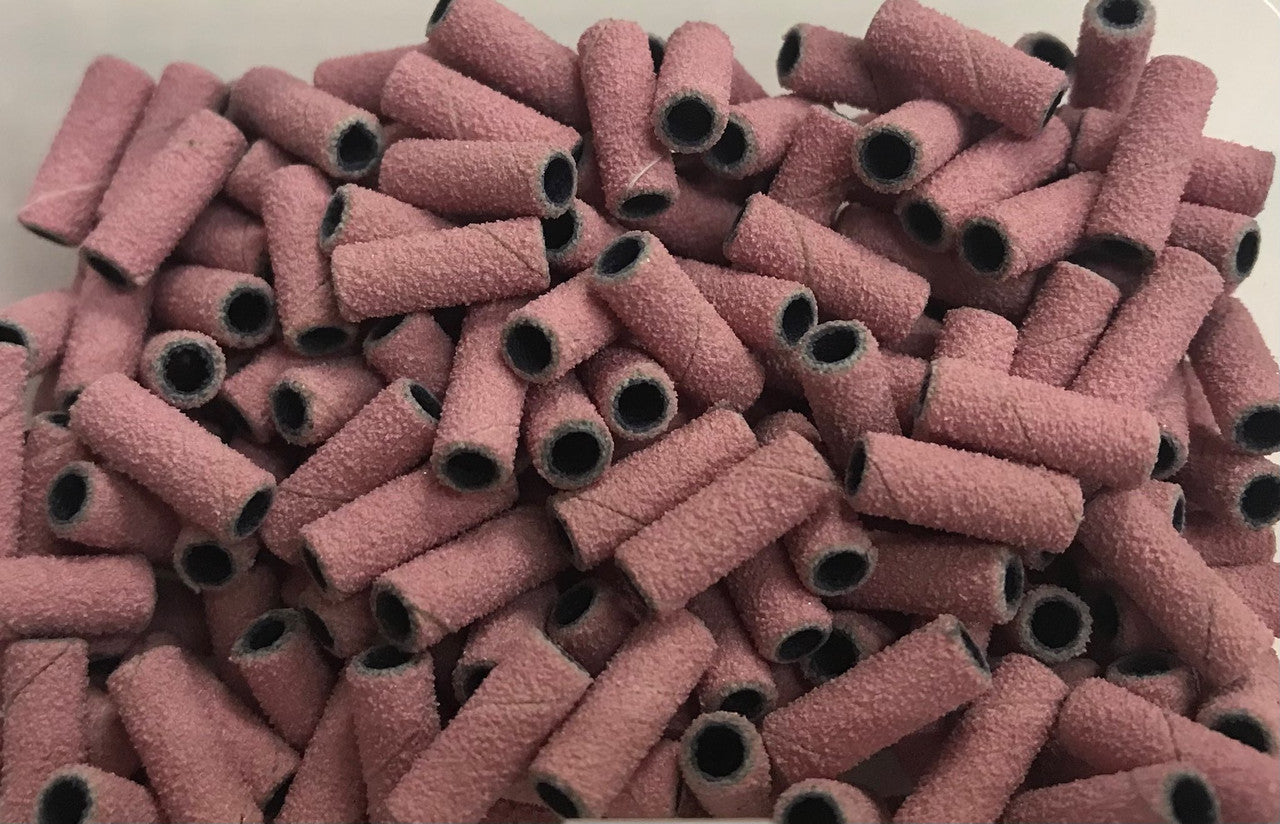 3mm Mini Sanding Band Pink 200 pcs - Coarse Grit