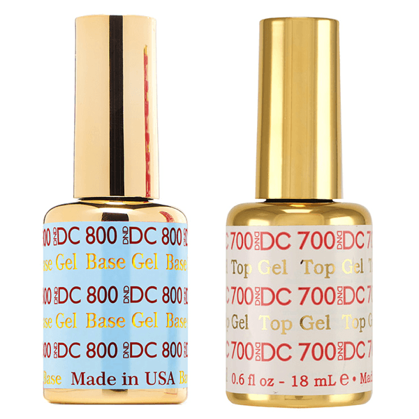 DND DC Top Gel (700) & Base Gel (800) Set 0.5oz - BUY 5 FREE 1