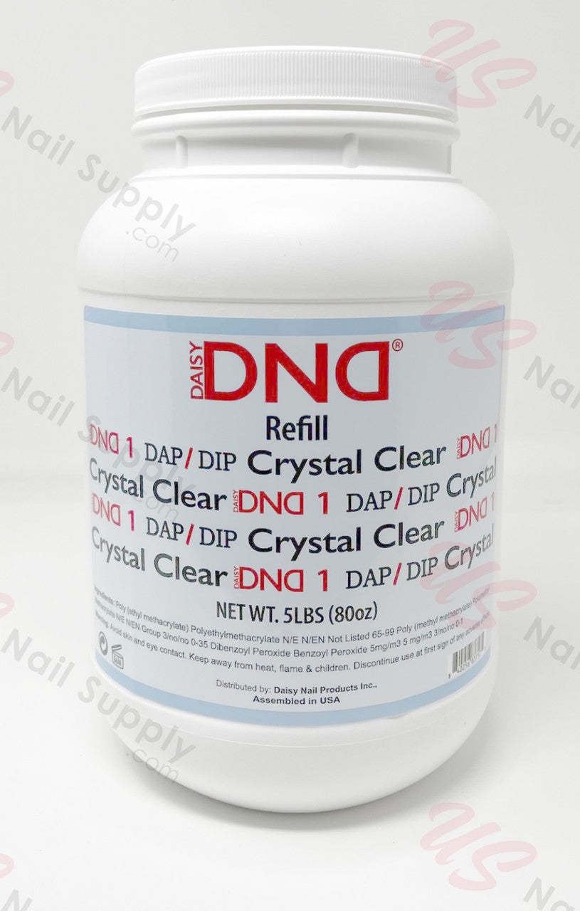 DND DAP DIP REFILL 5LB (80OZ) - CRYSTAL CLEAR