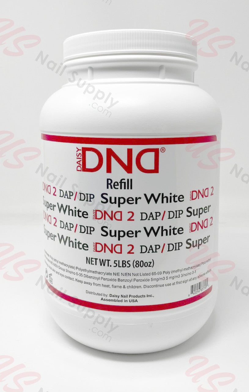 DND DAP DIP REFILL 5LB (80OZ) - SUPER WHITE