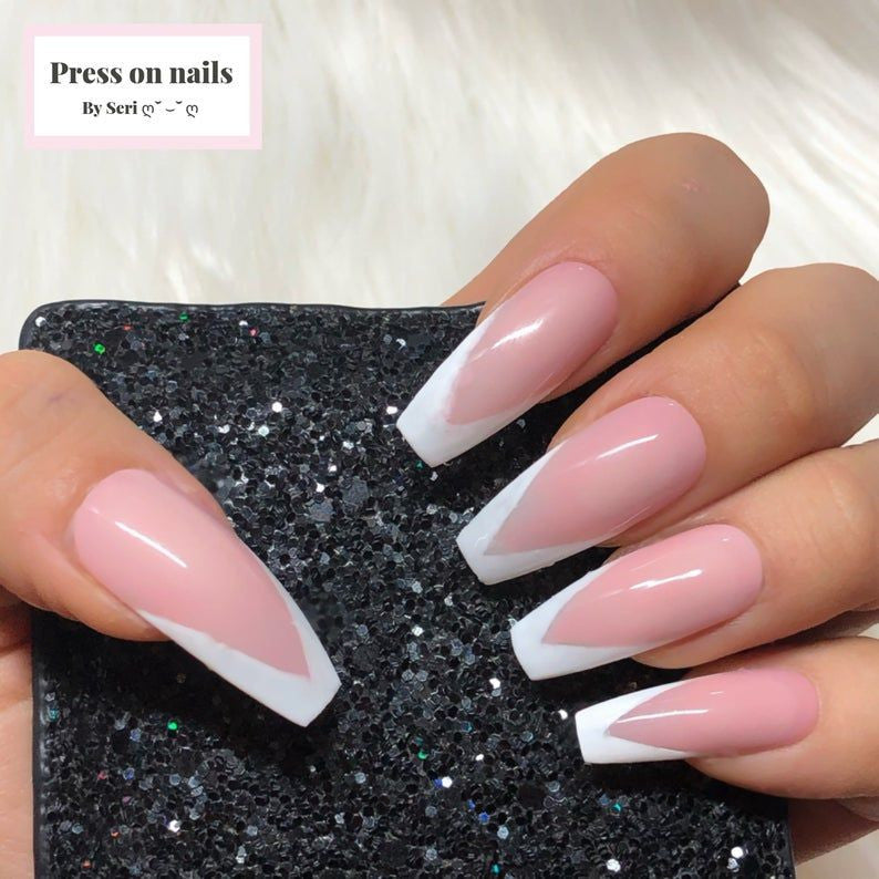 Coffin Nail Tips Natural 10 Sizes ( Bag of 500pcs )