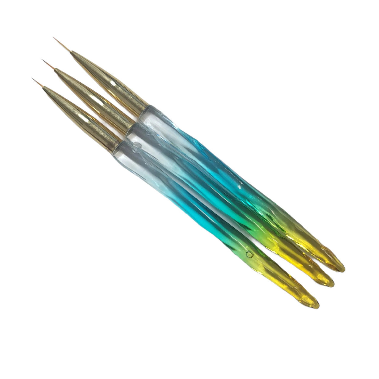 Nail Art Brush (3pcs/set) Blue handle GB1001
