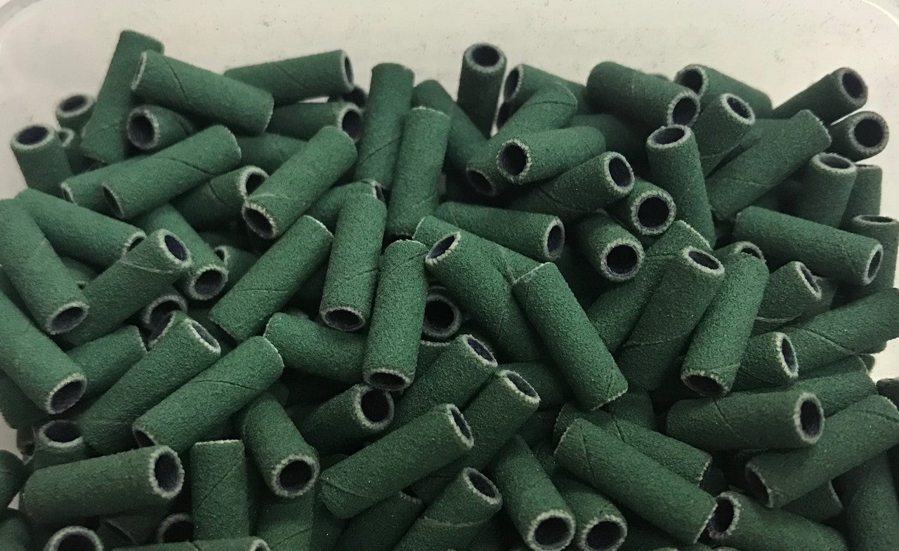 3mm Mini Sanding Band Green 200 pcs - Fine Grit
