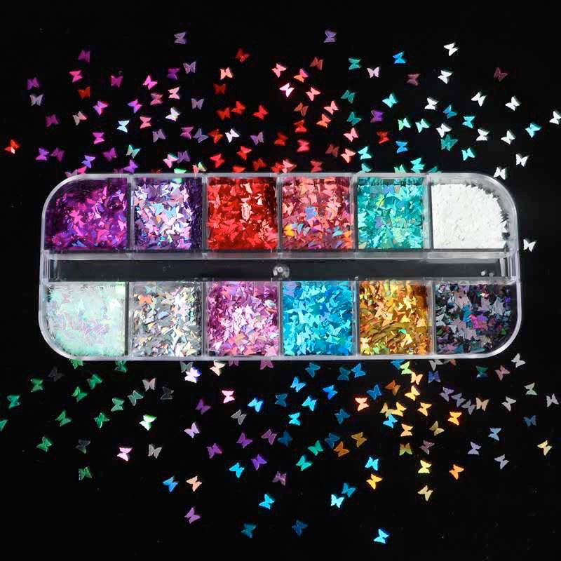 Nail Sequin - Butterfly (12/set) #57
