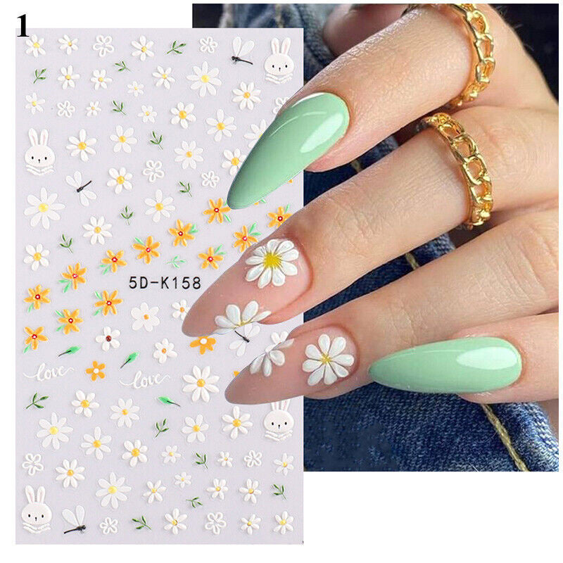5D Embossed Nail Stickers - 5D-151 to 5D-160