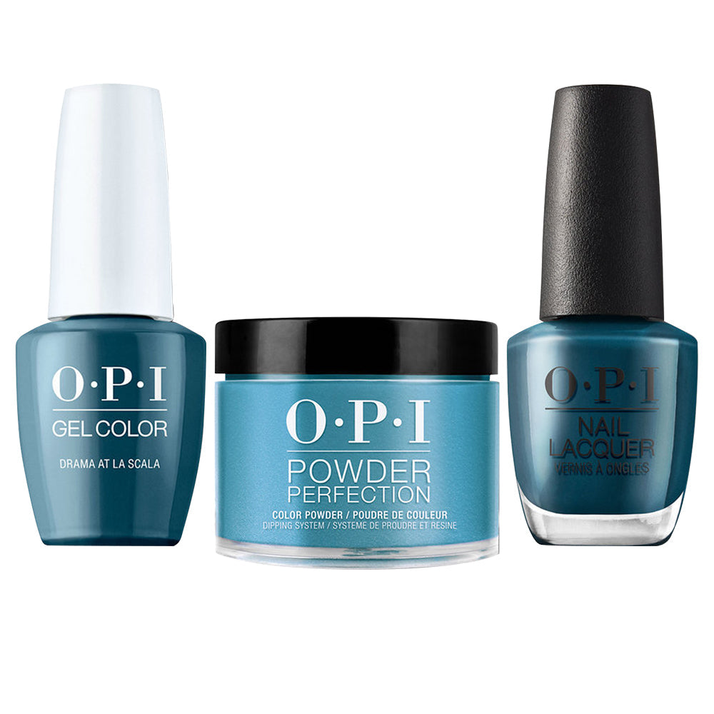 OPI 3 in 1 - MI04 Drama At La Scala - Dip, Gel & Lacquer Matching