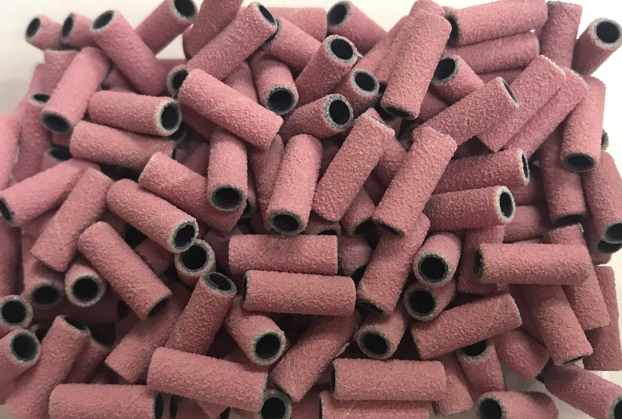 3mm Mini Sanding Band Pink 200 pcs - Medium Grit