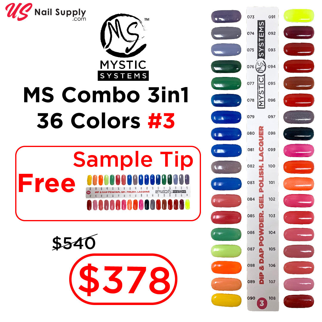 MS Combo 3in1 36 Colors #3 + Free Sample Tip