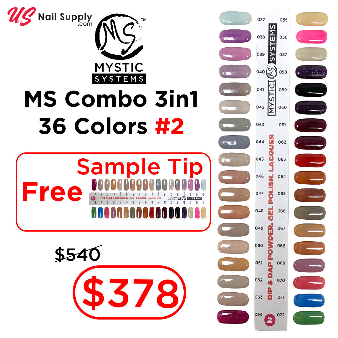 MS Combo 3in1 36 Colors #2 + Free Sample Tip