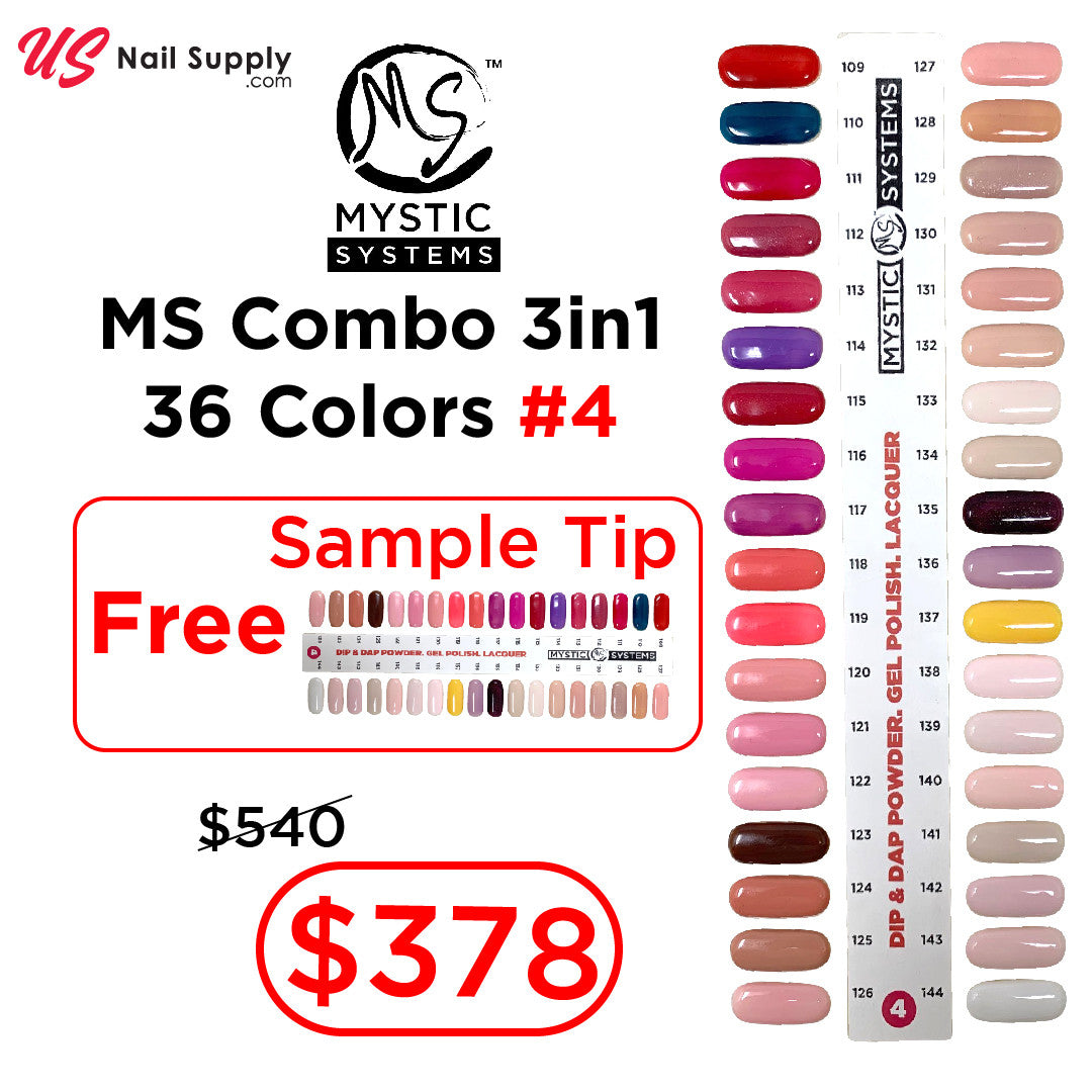 MS Combo 3in1 36 Colors #4 + Free Sample Tip
