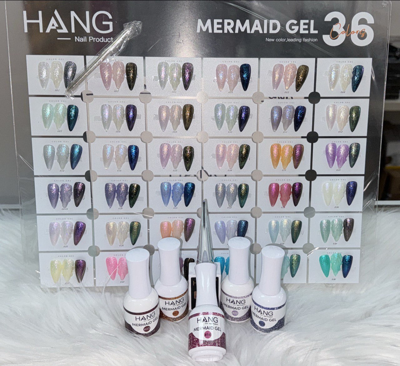 HANG Mermaid Gel 36 Colors + Free Sample Tip