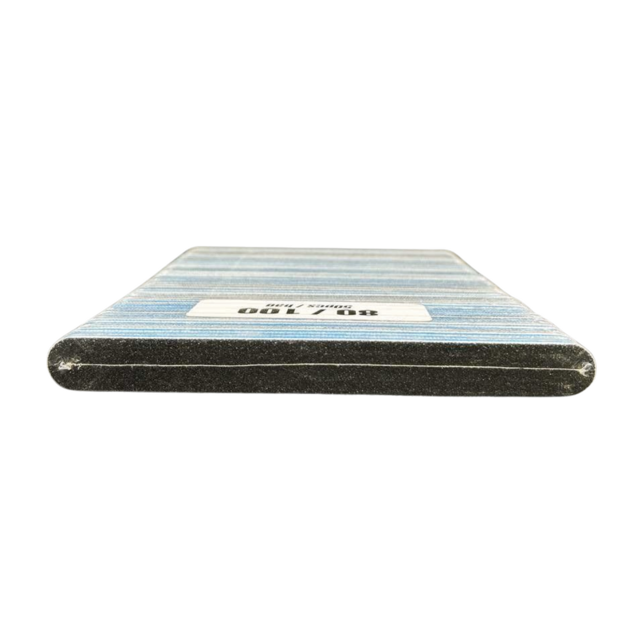 Round Black Blue Nail File 80/100 ( Pack of 50 pcs )