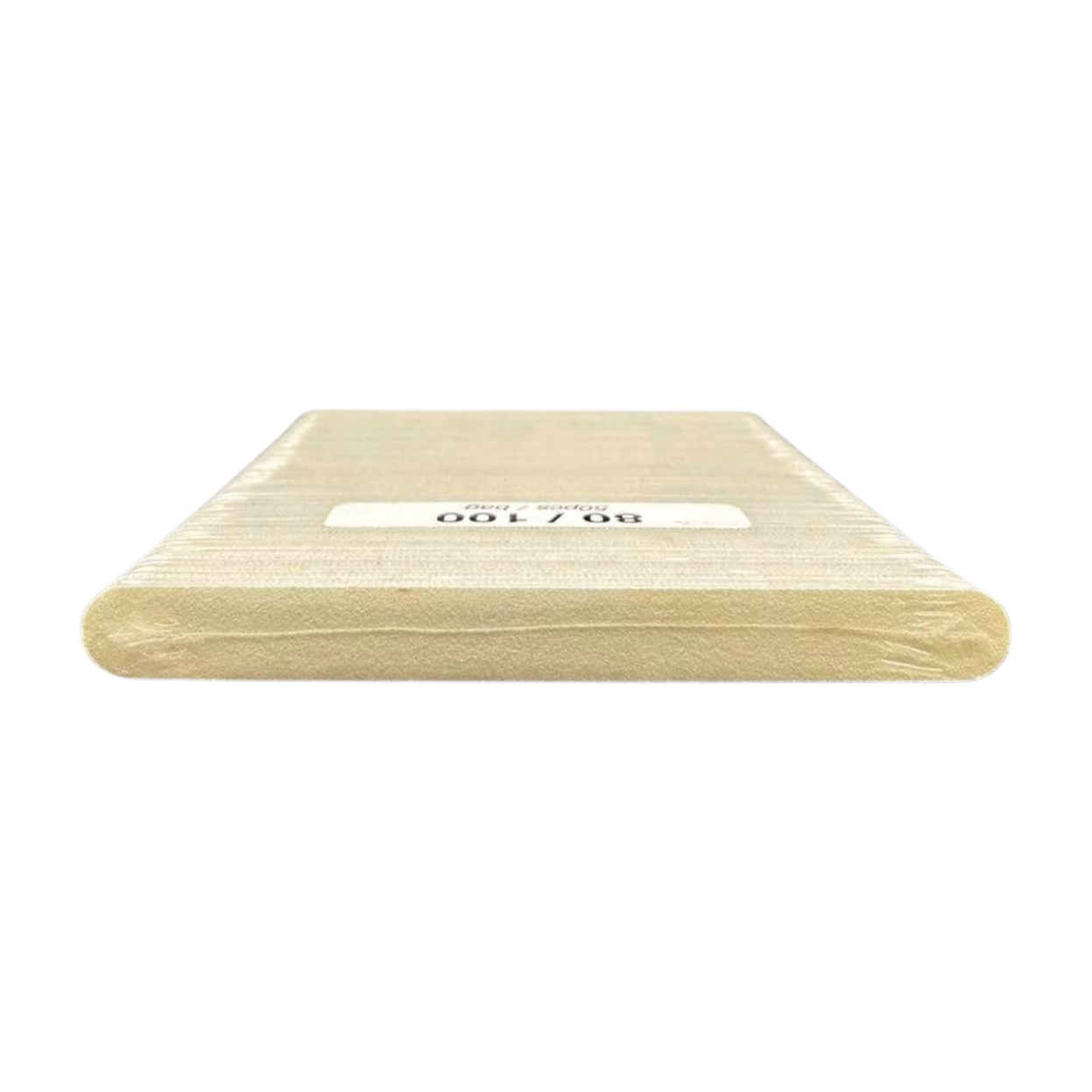 Round White Nail File 80/100 ( pack of 50pcs )