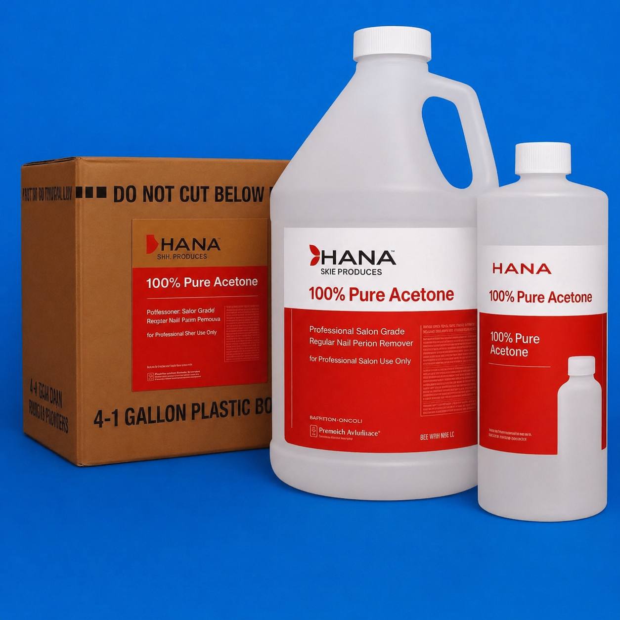 HANA PURE ACETONE 4 GALLONS PER CASE