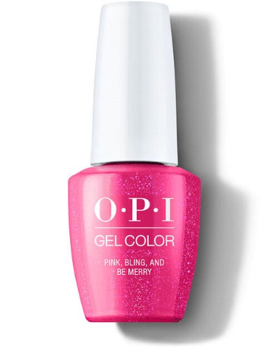 OPI Gel P08 Pink, Bling, And Be Merry