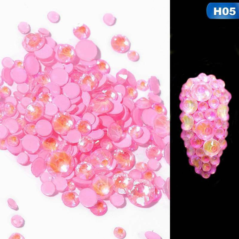 Rhine Stone glow in the dark (mix sizes) H05