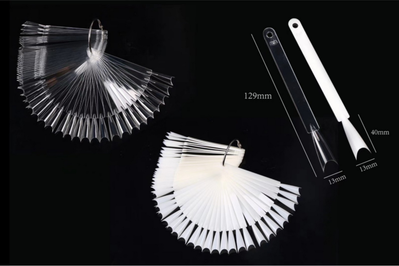 Nail Color Chart Stiletto Natural ( Pack of 50pcs)