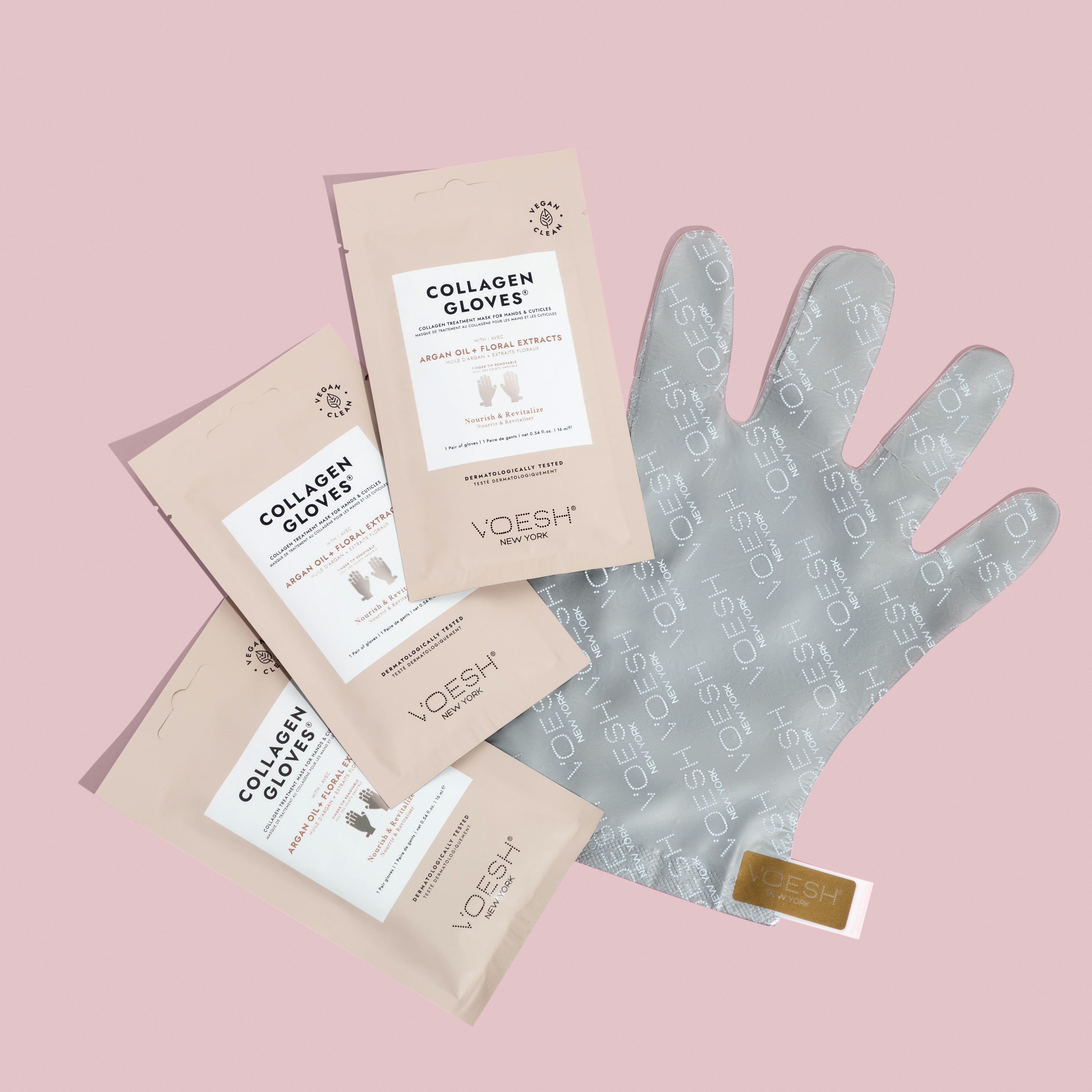 Voesh Collagen Glove  Argan Oil & Floral Extract