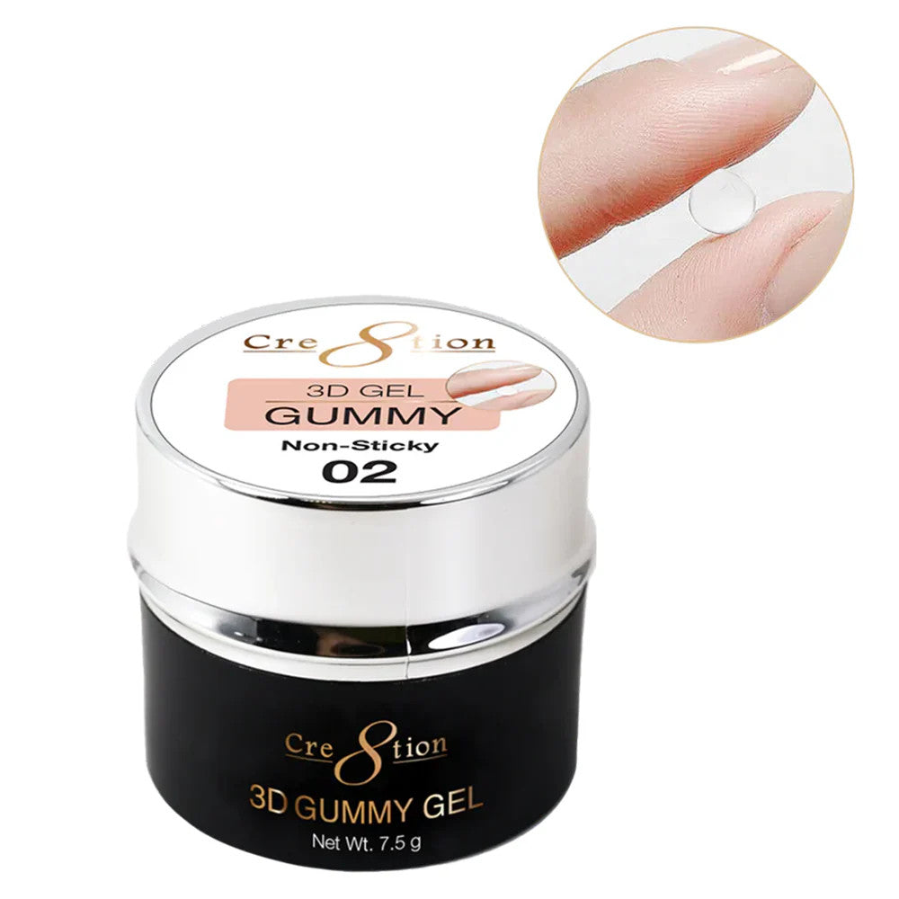Cre8tion Gummy Gel in Jar 0.26oz - Soft White #02