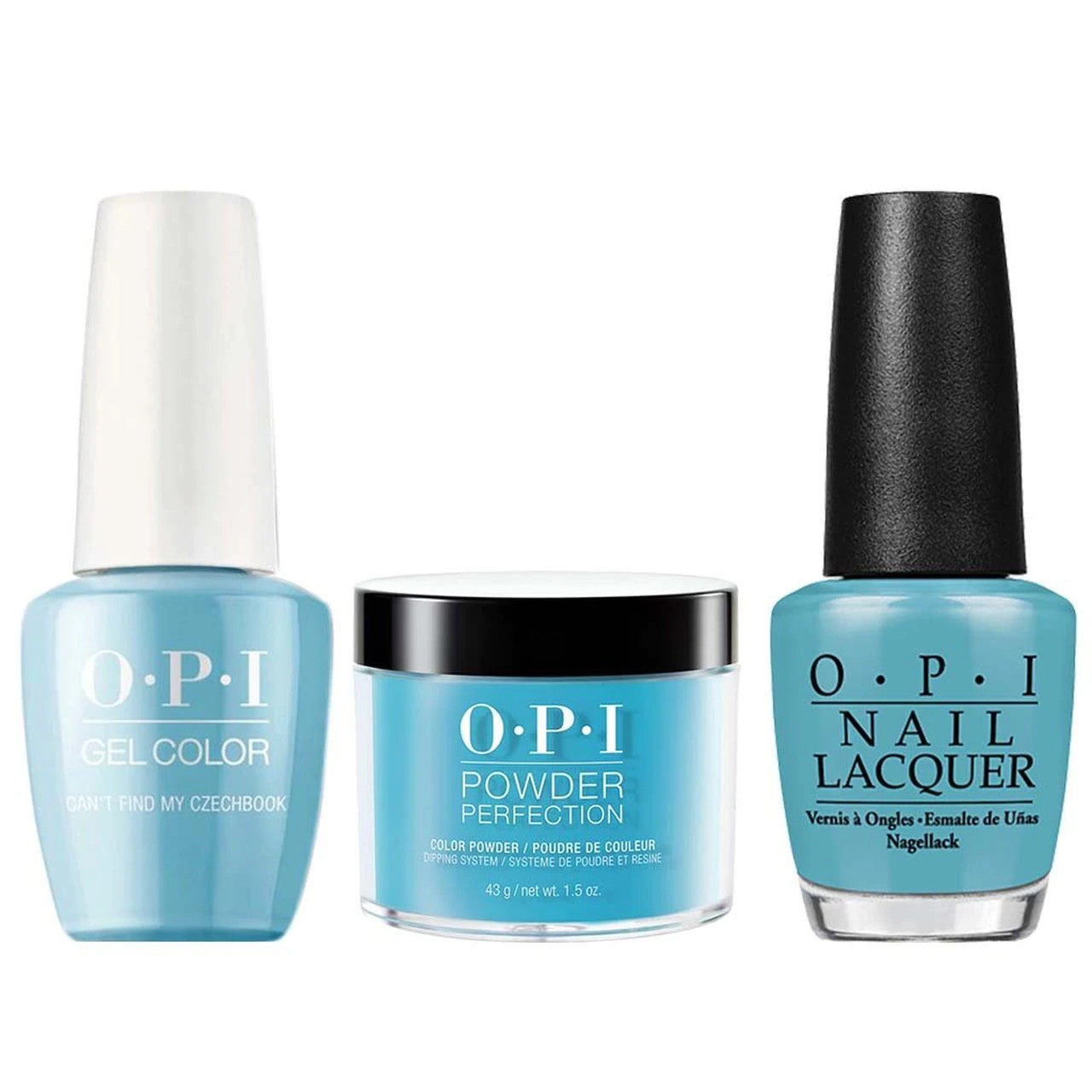 OPI COMBO 3 IN 1 MATCHING - GCE75A-NLE75-DPE75 CAN'T FIND MY CZECHBOOK